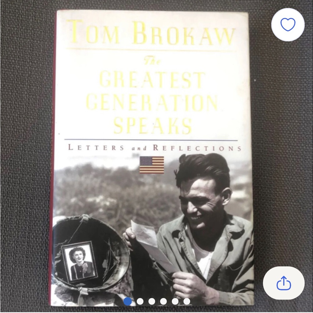 The Greatest Generation Speaks by Tom Brokaw Hardcover Book